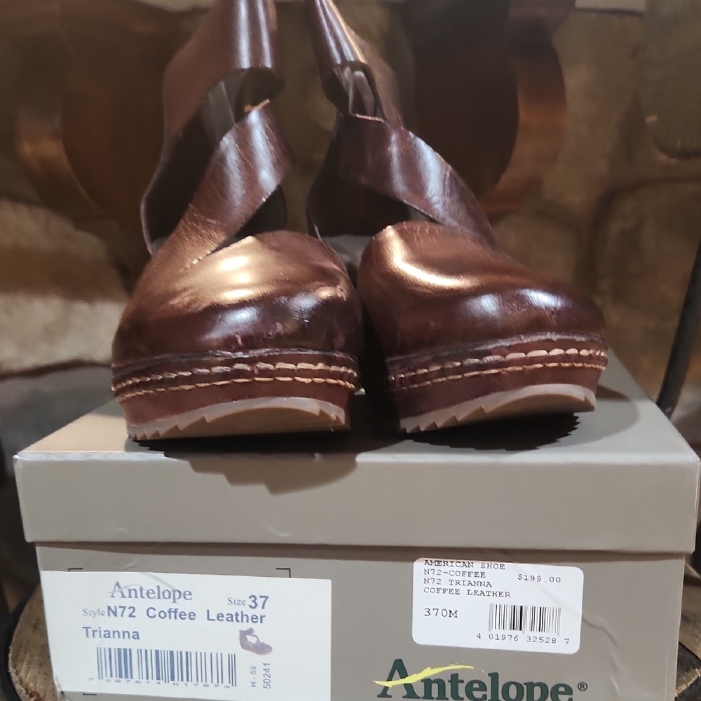 Antelope - Trianna Ladies Sandals Size 37, Coffee Leather - Picture 7 of 7